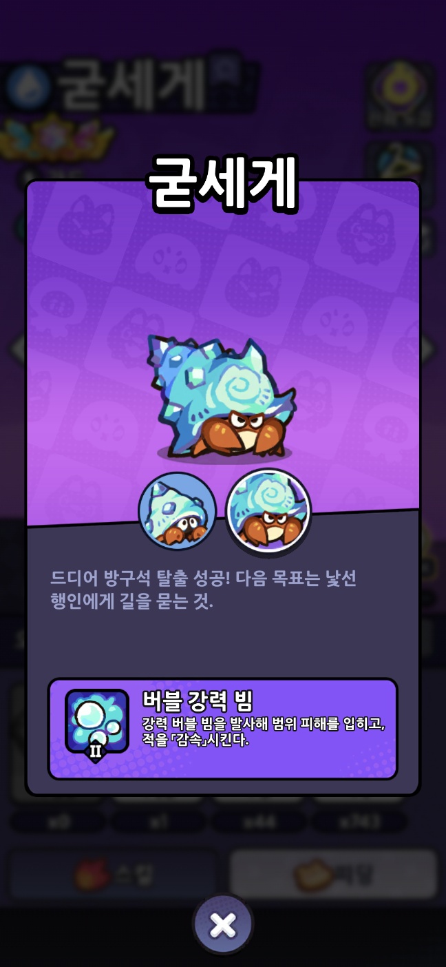 소라게 인게임 도감 캡쳐